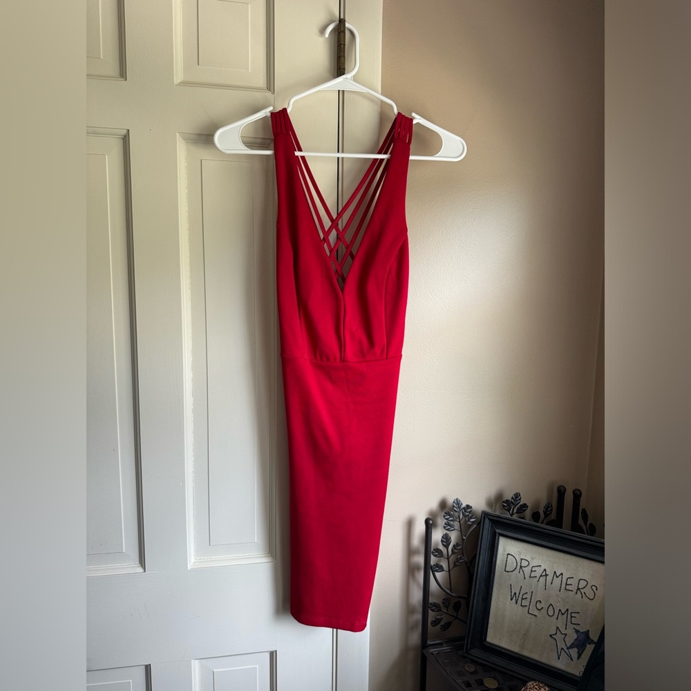 New with tags red mini dress